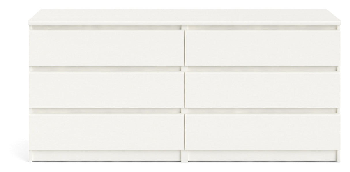 Naia chest of drawers - White ash w/6 drawers