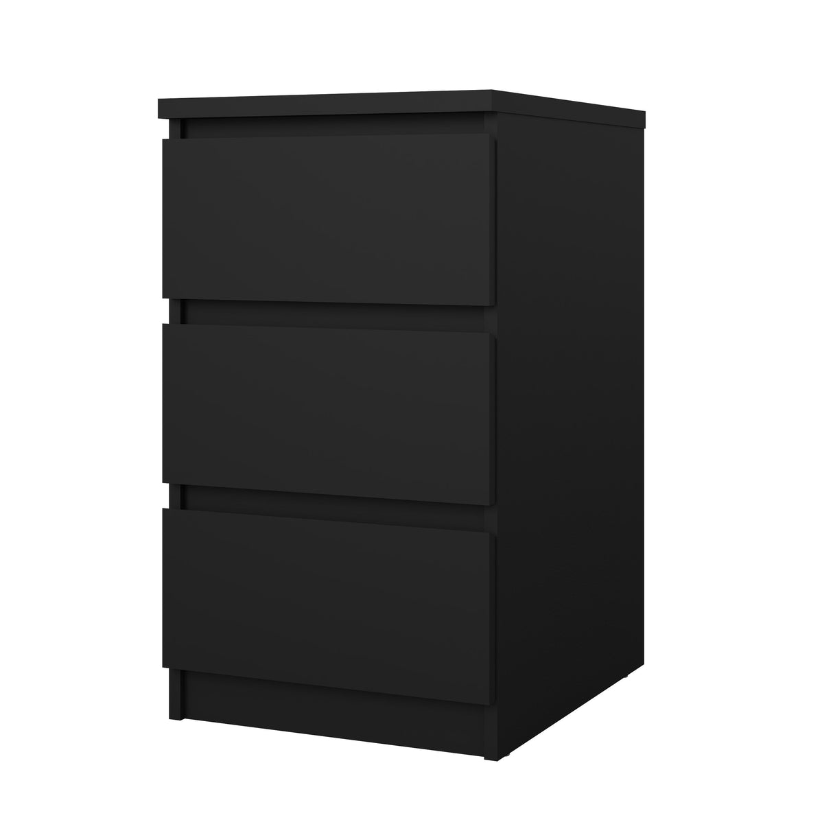 Naia, Chest w. 3 drawers high - Black