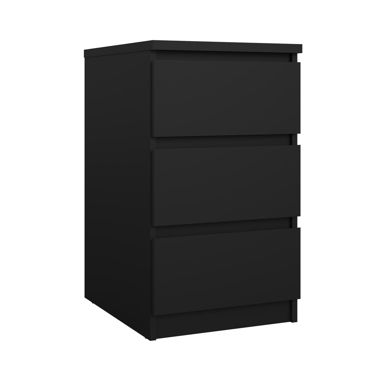 Naia, Chest w. 3 drawers high - Black