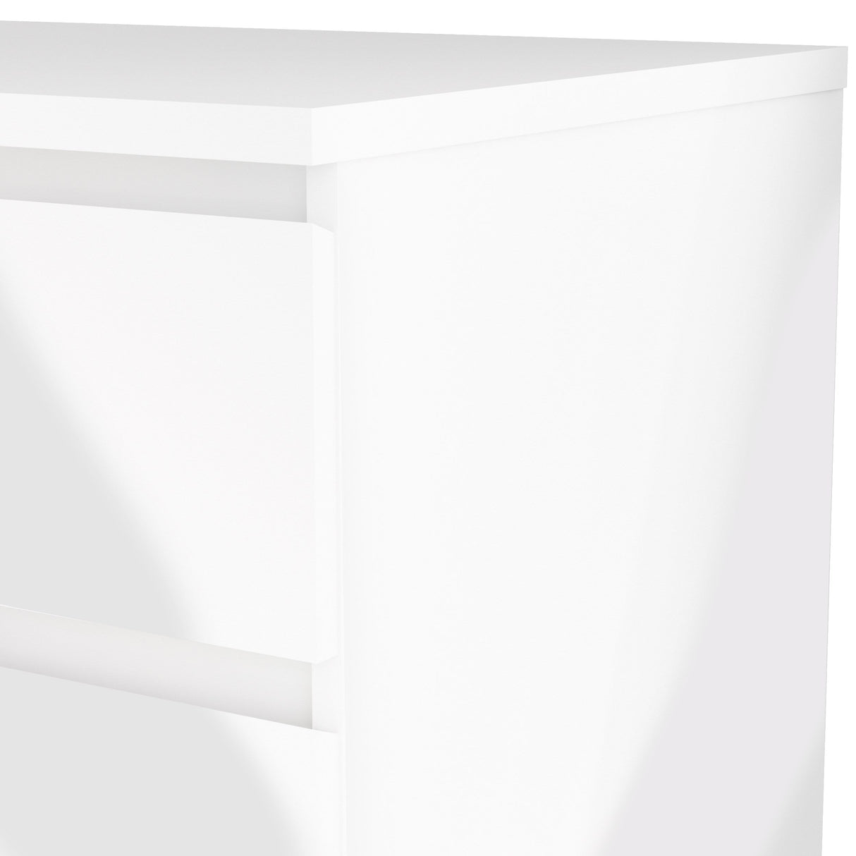 Naia Chest w. 5 drawers, White high gloss