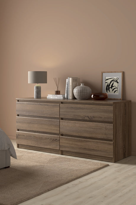 Naia Chest w. 6 drawers, Truffle