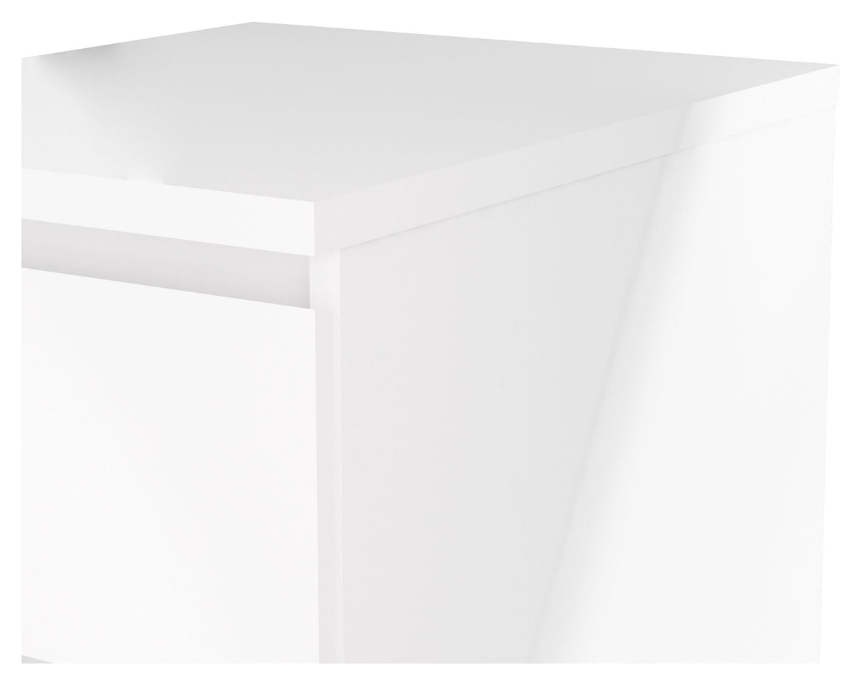 Naia Nightstand 2 drawers, White high gloss