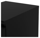 Naia Nightstand 2 drawers, matt black