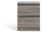 Naia Nightstand 2 drawers - Truffle