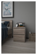 Naia Nightstand 2 drawers - Truffle