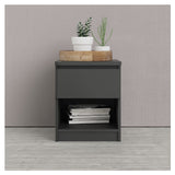 Naia Nightstand w. 1 drawer, Black