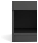 Naia Nightstand w. 1 drawer, Black