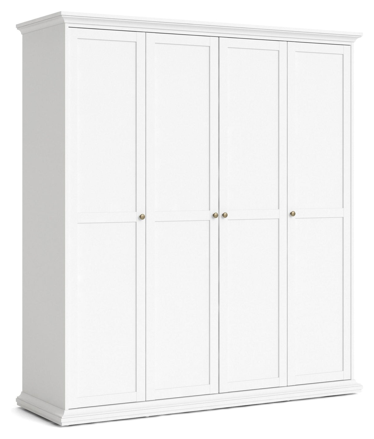 Paris Wardrobe with 4 doors, 200x181, White