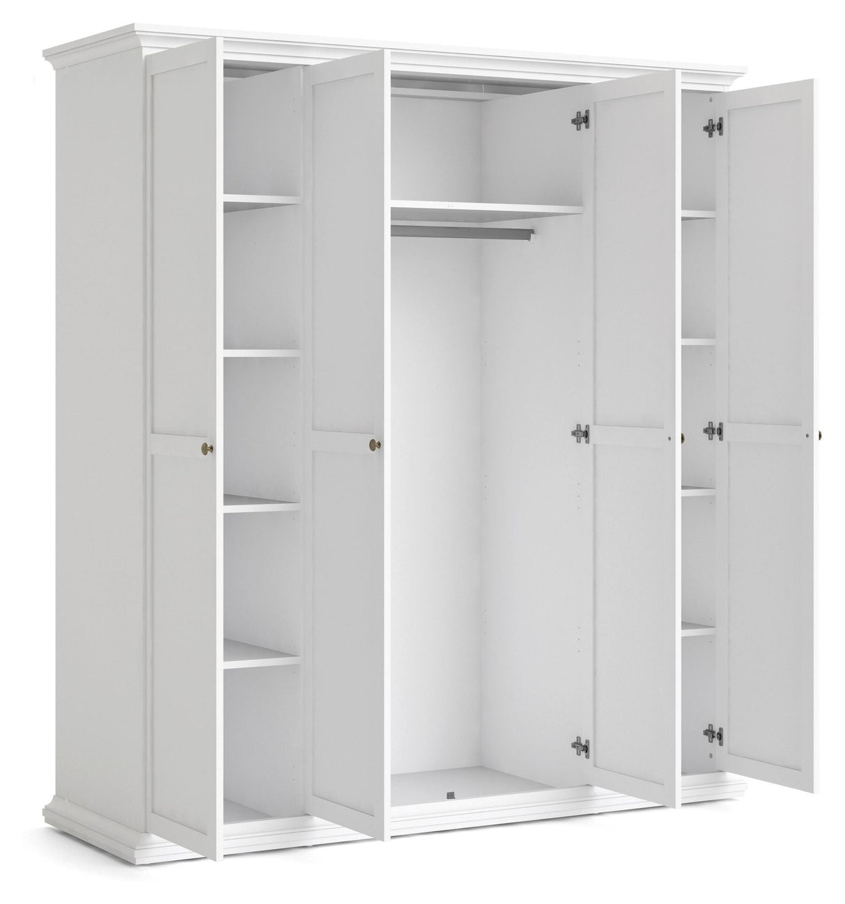 Paris Wardrobe with 4 doors, 200x181, White