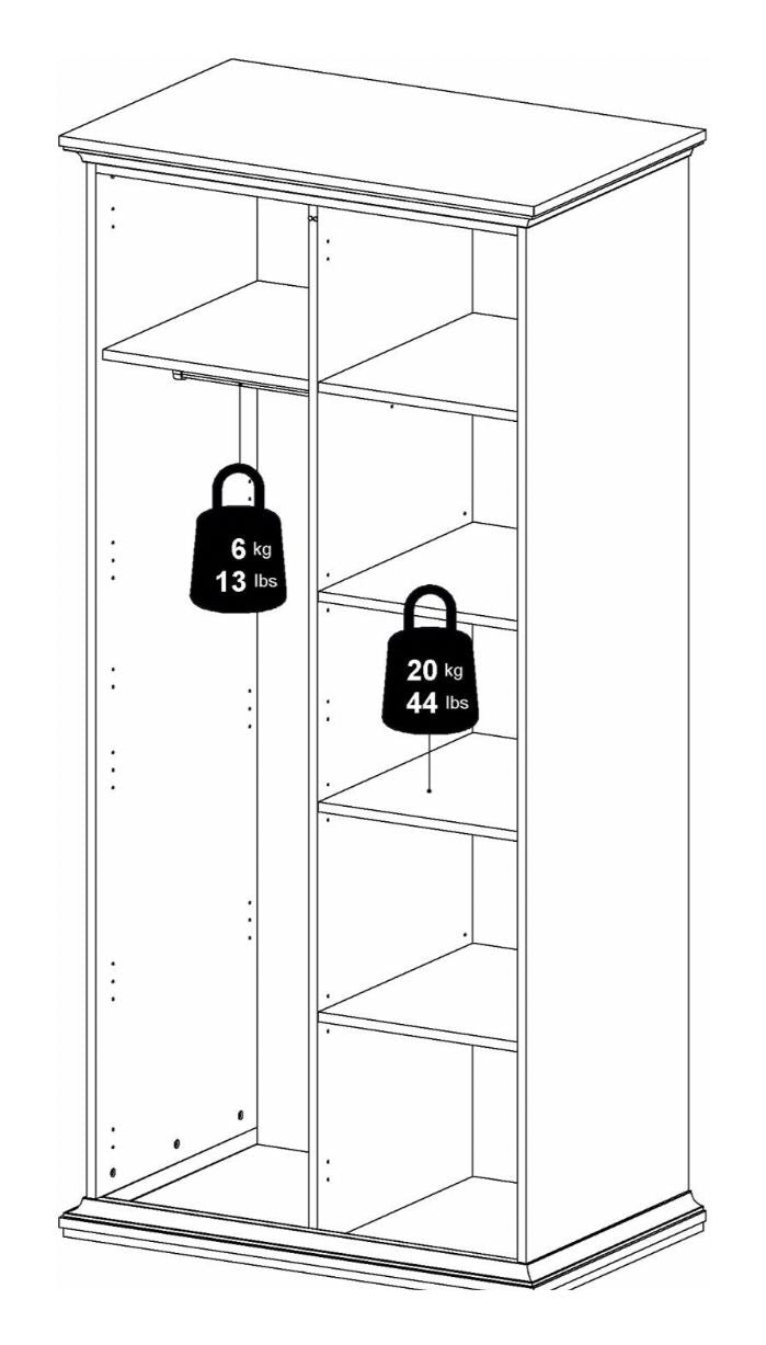 Paris Wardrobe 200x96 - White