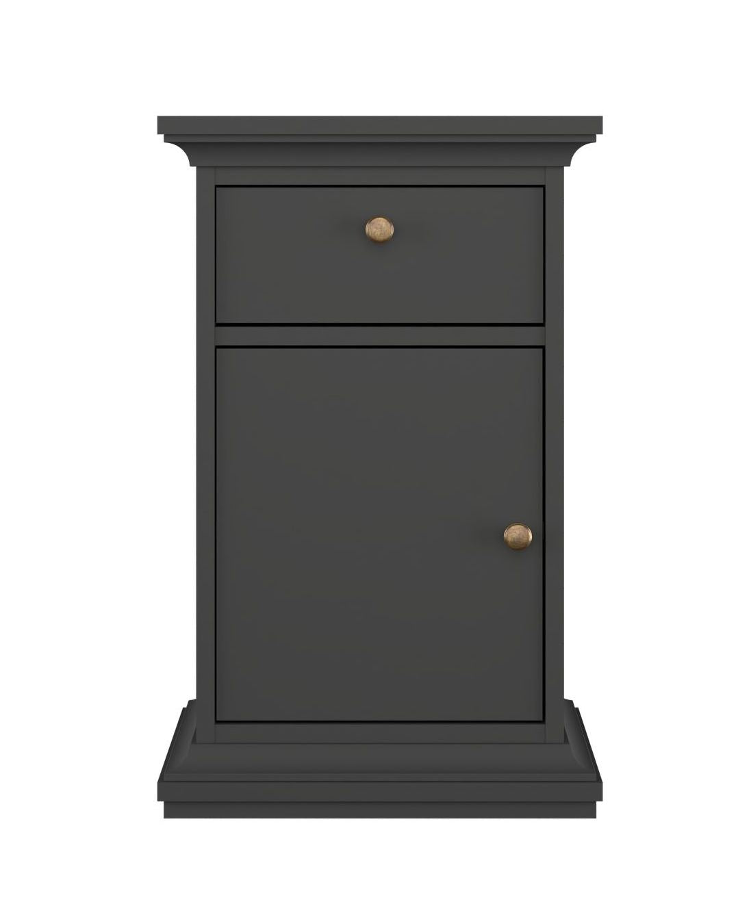 Paris Bedside table with door, matt gray