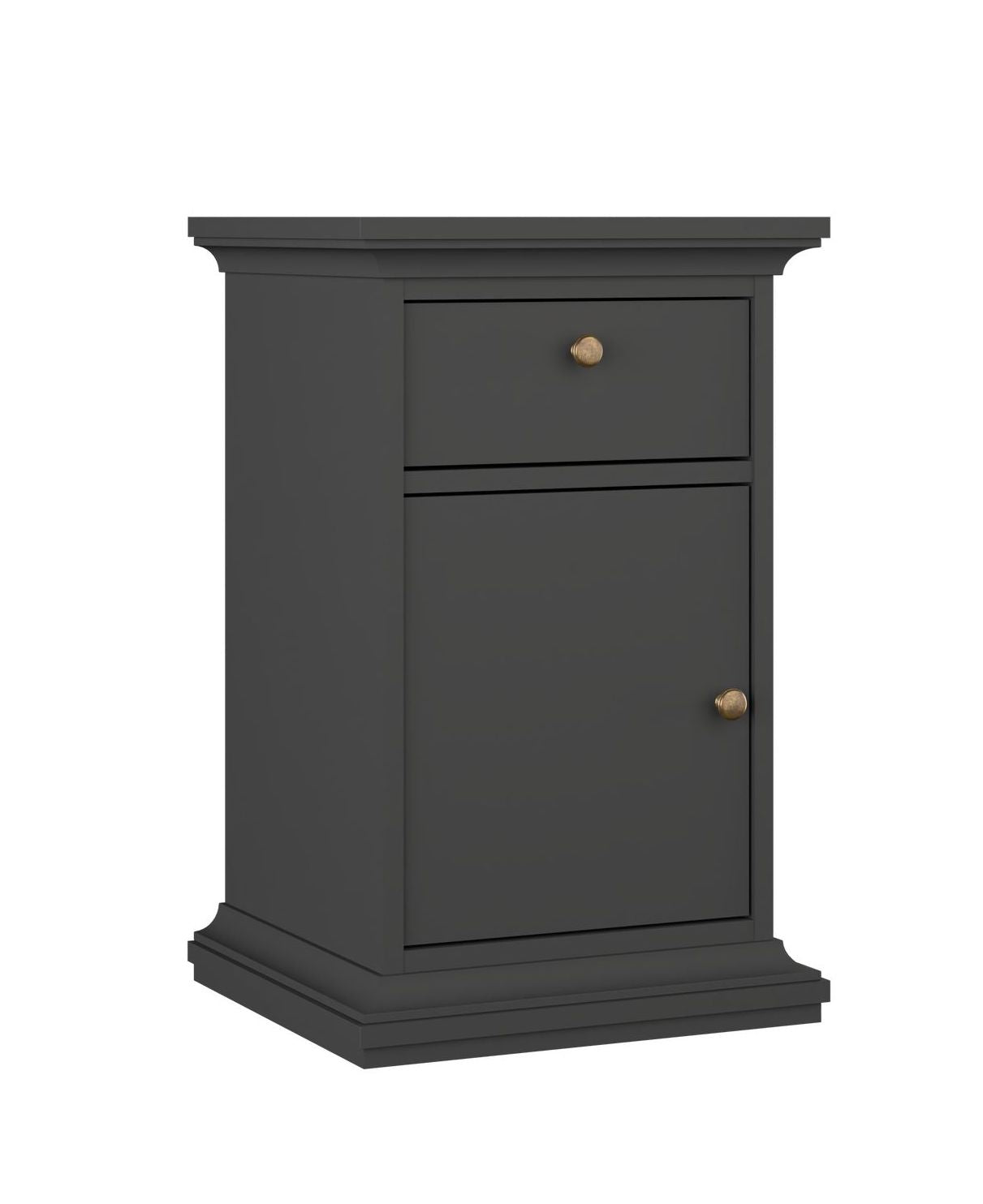 Paris Bedside table with door, matt gray