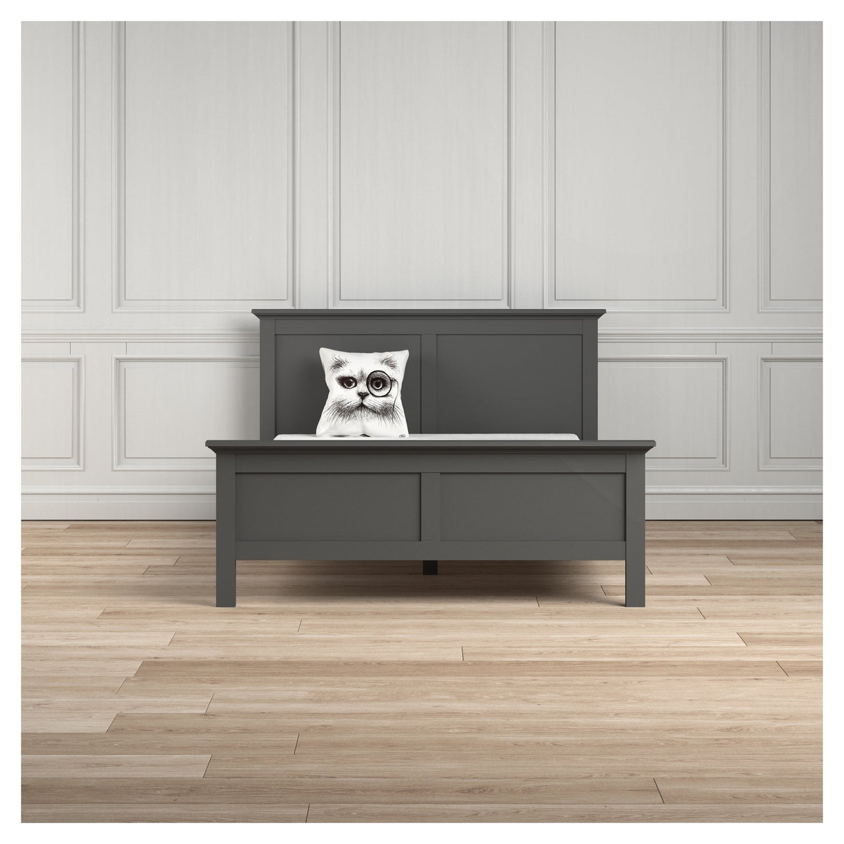 Paris Bed frame 160x200 - Matte gray