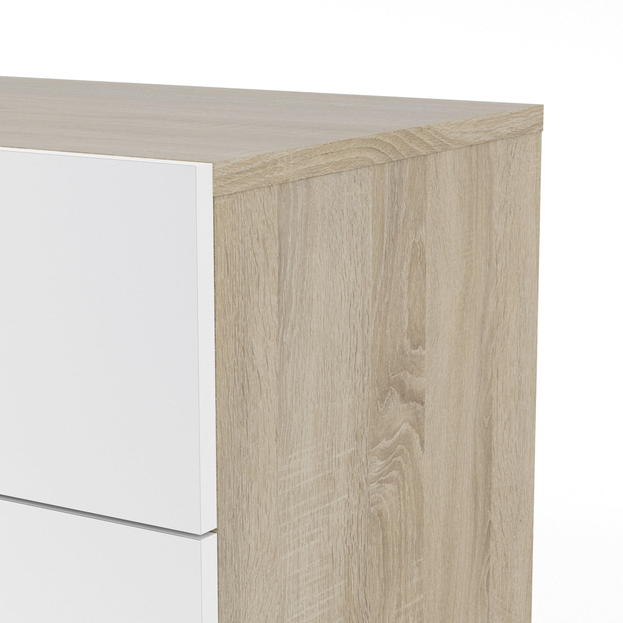 Pepe Double Chest w. 8 drawers, Oak-look/White