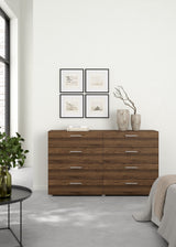 Pepe Double Chest w. 8 drawers, Walnut