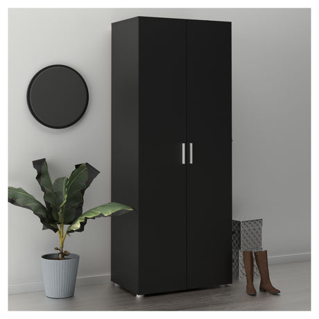 Pepe Wardrobe with 2 doors - Black