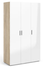 Pepe Wardrobe with 3 doors - Oak structure