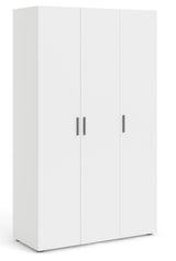 Pepe Wardrobe with 3 doors - White