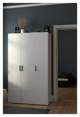 Pepe Wardrobe with 3 doors - White