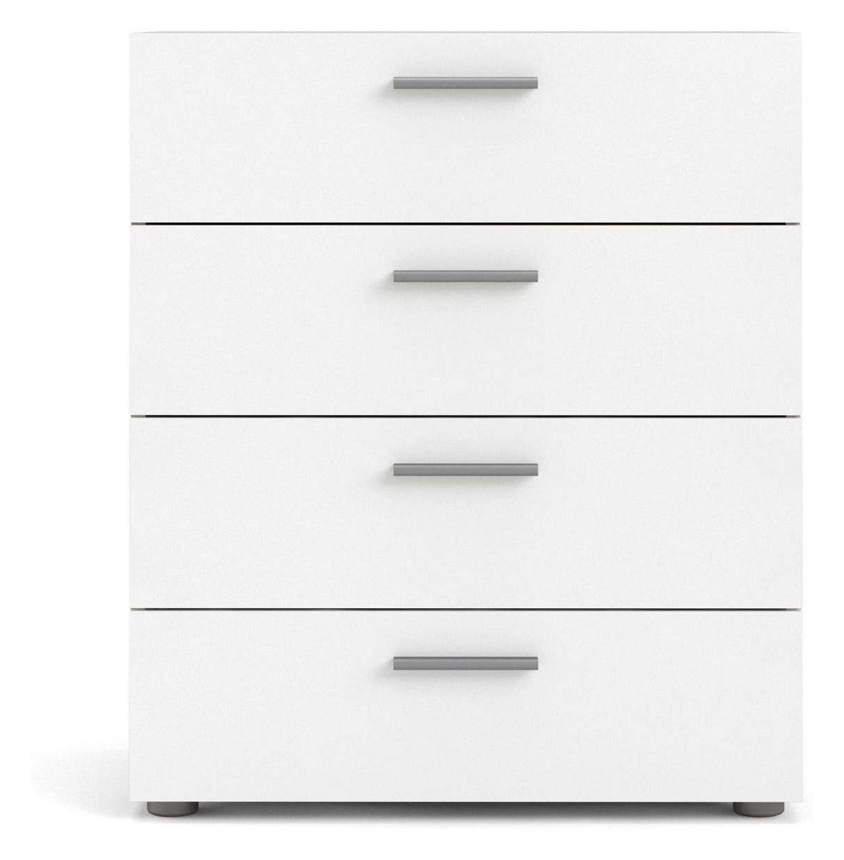 Pepe Chest 4 drawers, Oak look, White high gloss