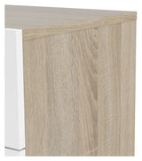 Pepe Chest 4 drawers, Oak look, White high gloss