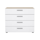 Pepe Chest w. 4 drawers, Oak-look/White