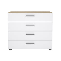 Pepe Chest w. 4 drawers, Oak-look/White