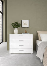 Pepe Chest w. 4 drawers, Oak-look/White