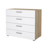 Pepe Chest w. 4 drawers, Oak-look/White