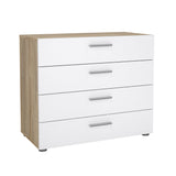 Pepe Chest w. 4 drawers, Oak-look/White