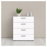 Pepe, Chest w. 4 drawers 82cm - White