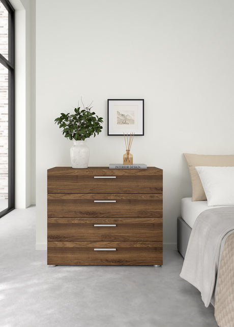 Pepe Chest w. 4 drawers, Walnut