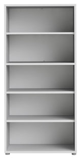 Prima Bookshelf - White w/4 shelves