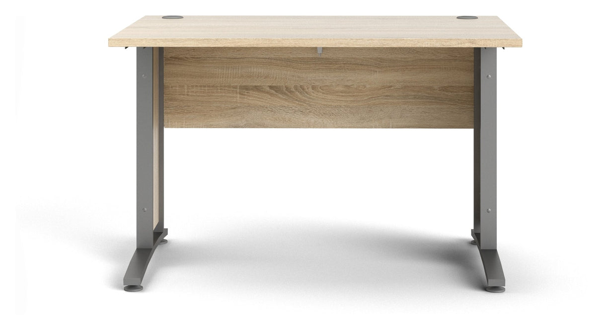 Prima Desk - Light wood 120cm w/metal legs