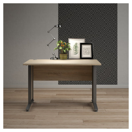 Prima Desk - Light wood 120cm w/metal legs