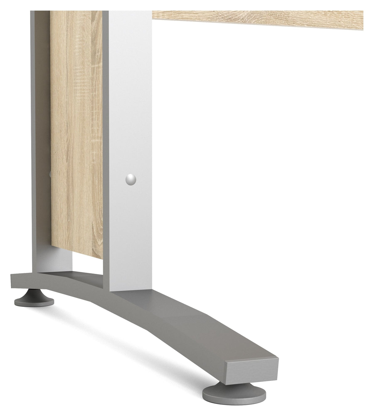 Prima Desk - Light wood 120cm w/metal legs