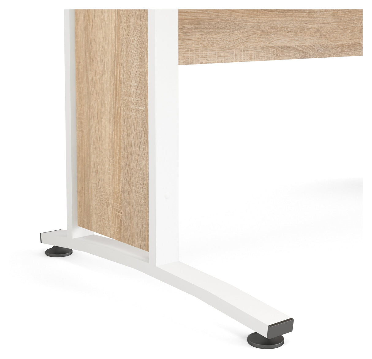 Prima Desk - Light wood 150cm w/white legs