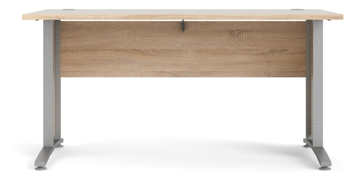 Prima Desk - Light wood 150cm w/metal legs