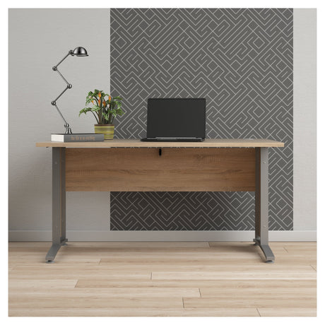 Prima Desk - Light wood 150cm w/metal legs