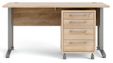 Prima Desk w. drawer module, oak look