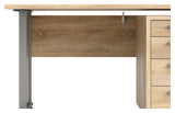 Prima Desk w. drawer module, oak look