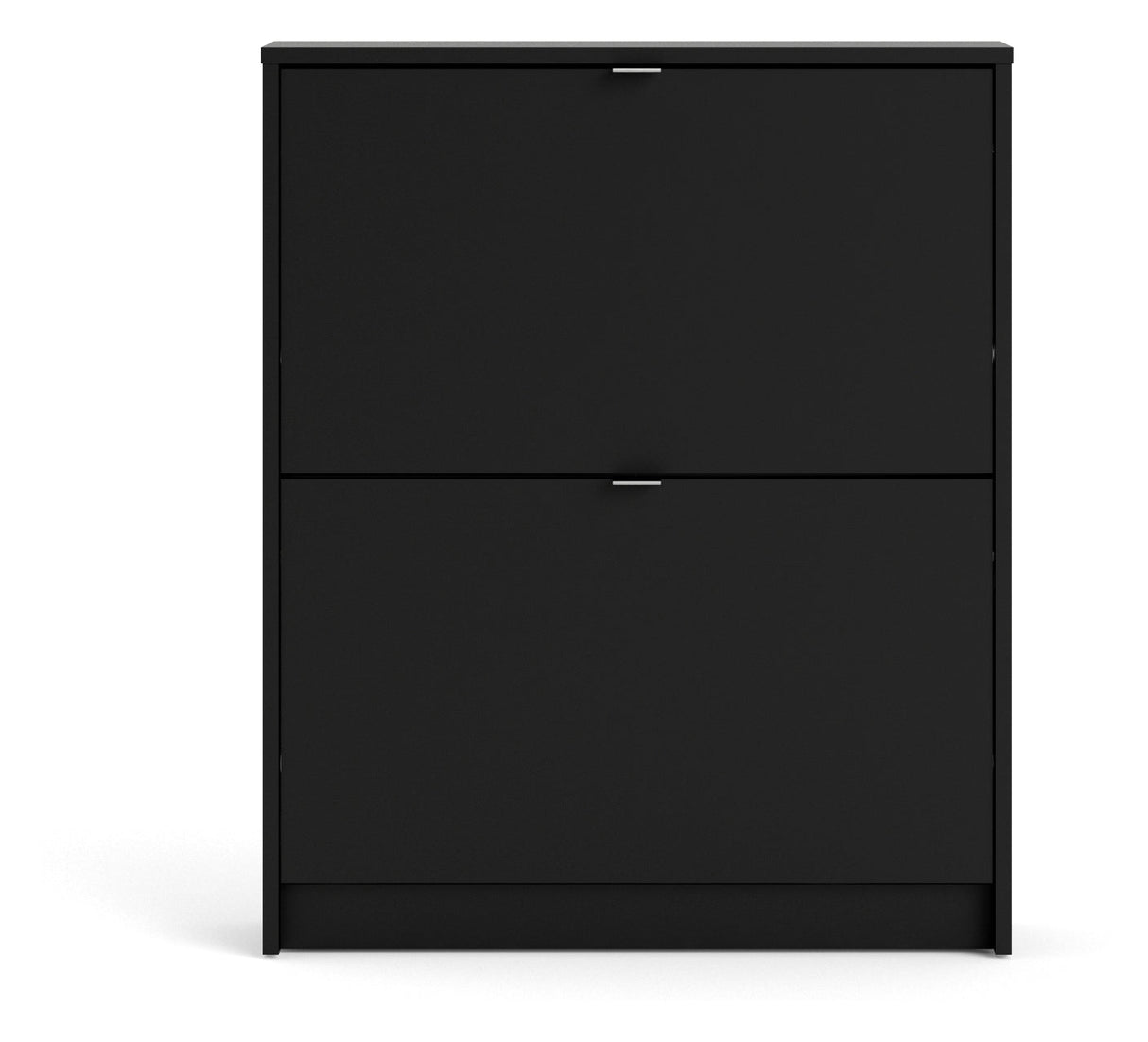 Shoes Shoe cabinet 2 folding doors with 1 compartment - Mat Black