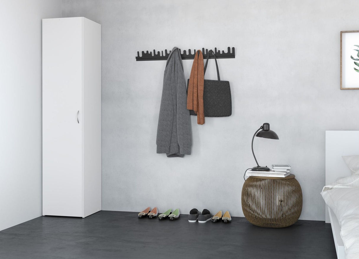 Space Wardrobe with 1 door, White