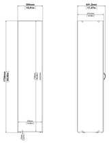 Space Wardrobe with 1 door, White