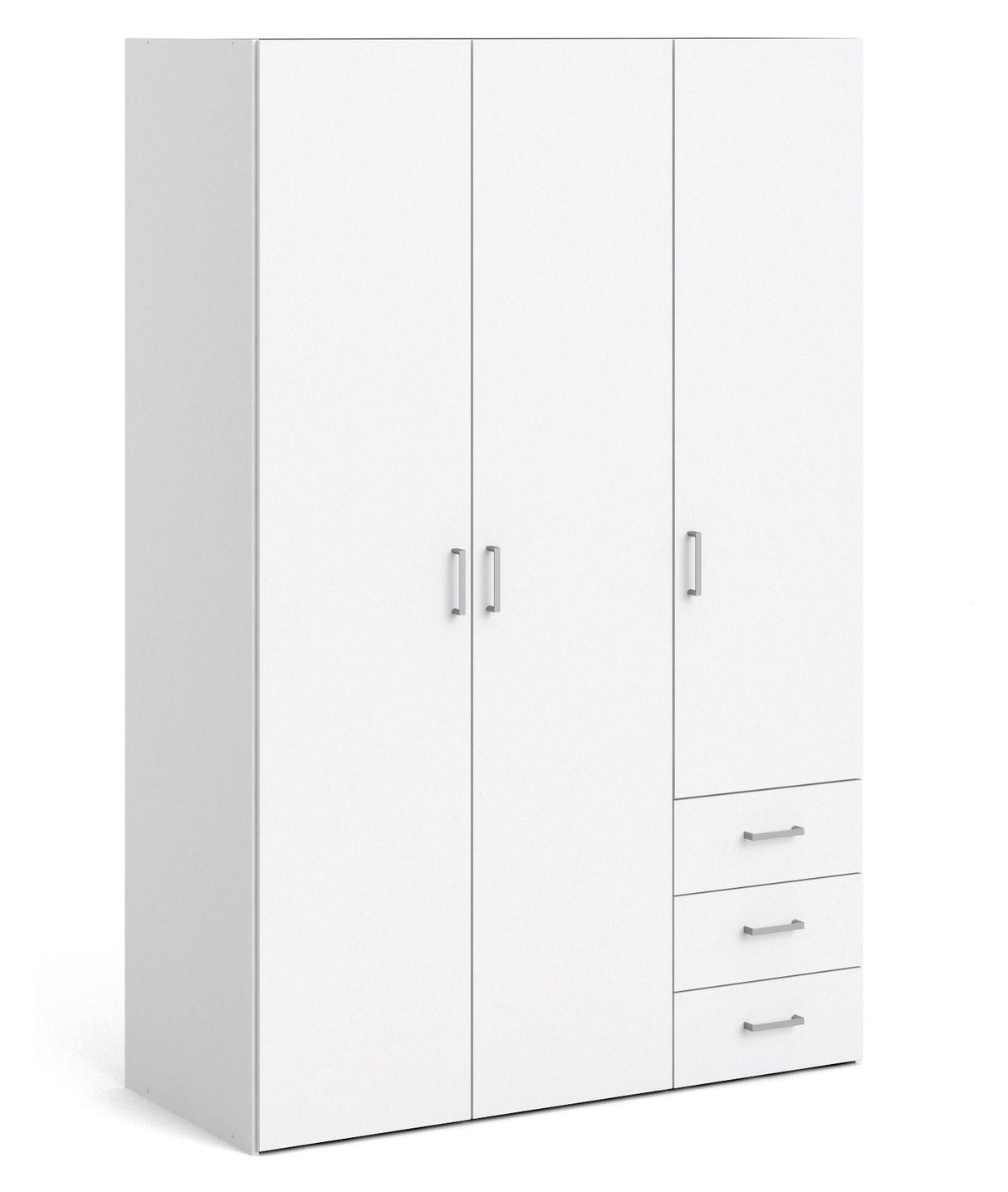 Space Wardrobe with Door, White, H:175