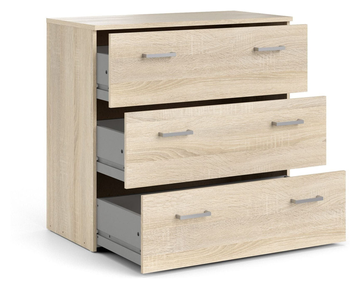 Space Chest, 3 drawers, Oak-look