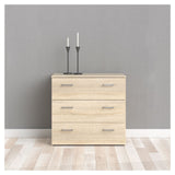 Space Chest, 3 drawers, Oak-look