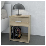 Space Nightstand, Oak-look