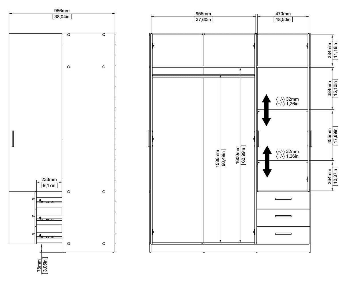 Sprint Wardrobe 200x147 - White