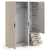 Sprint Wardrobe, Wooden look, B:147